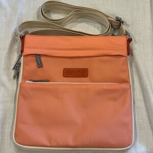 Lancaster Basic Sport Crossbody Bag pink/salmon color see pics for size